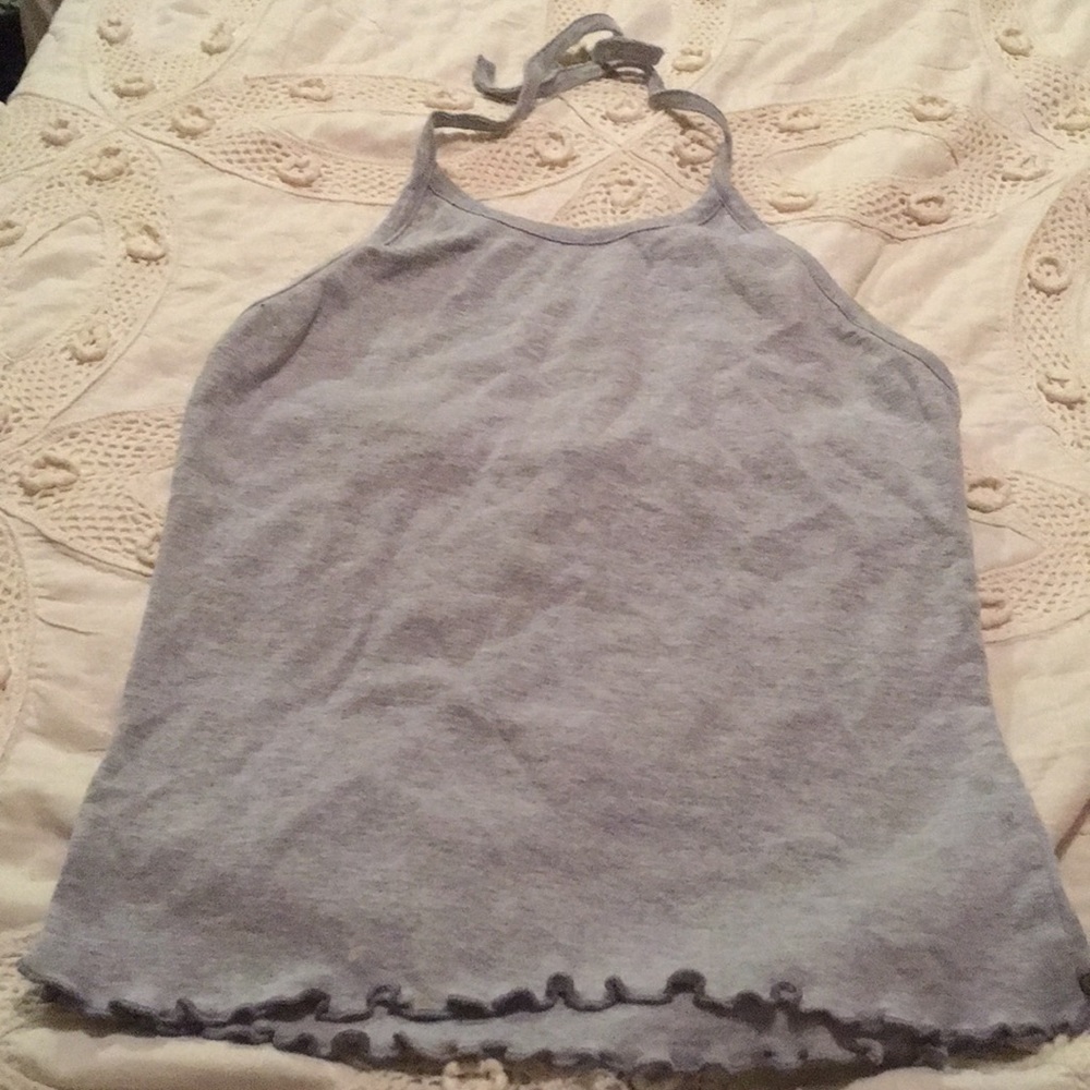Gray halter top
